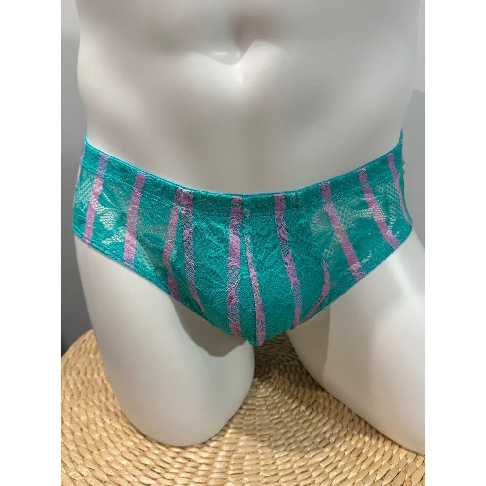Cosabella Never Say Never Printed Comfort Micro Brief Andaman Stripe New size M